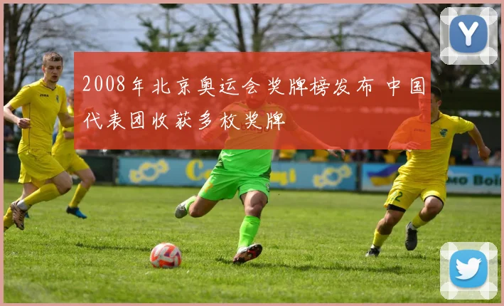 2008年北京奥运会奖牌榜发布 中国代表团收获多枚奖牌